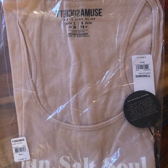 Amuse Society Pink Sun Salt Soul Graphic Tank - Picture 3 of 4